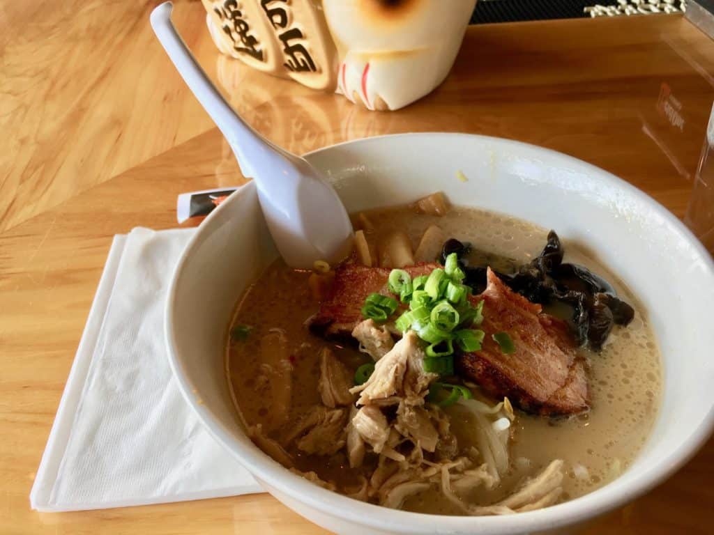 Delicious ramen on St. Patrick's Day!