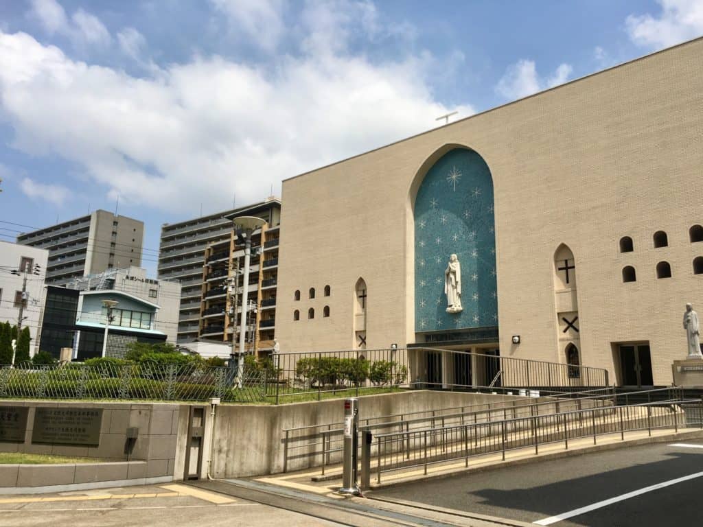 The front of Osaka cathedral