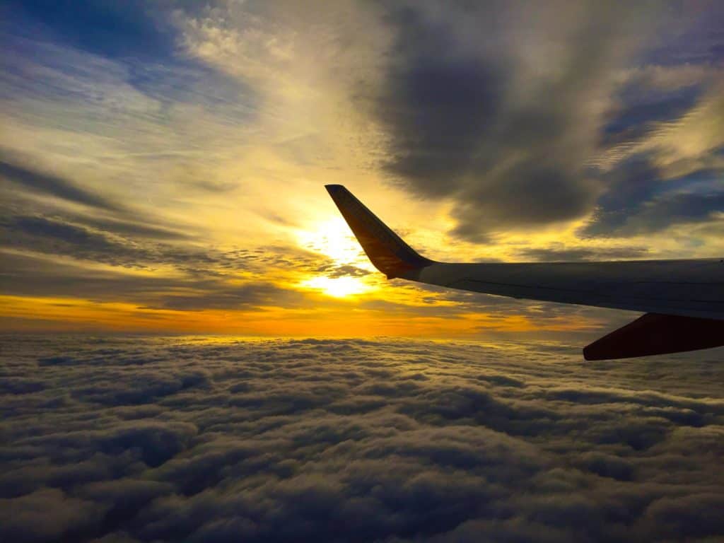 Aeroplane airplane clouds